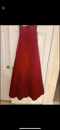 David's Bridal Red Size 6 Floor Length Straight Dress on Queenly