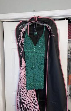 Sherri Hill Green Size 0 Corset Bodycon Cocktail Dress on Queenly