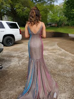 madison james Multicolor Size 4 Sheer Mermaid Dress on Queenly