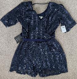 Charlotte Russe Blue Size 10 Euphoria Navy Jumpsuit Dress on Queenly