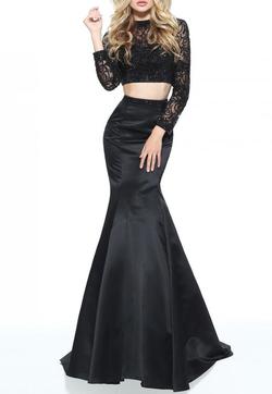 Style 51107 Sherri Hill Black Size 6 High Neck Strapless Prom Mermaid Dress on Queenly