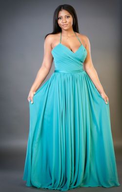 Style Khole Socialite Fashions Blue Size 10 Tall Height Bridesmaid Prom A-line Dress on Queenly