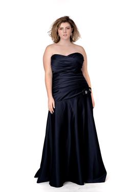 Style Peyton Socialite Fashions Black Size 18 Tall Height Strapless Prom Straight Dress on Queenly