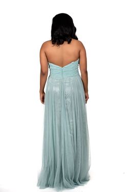 Style Stella Socialite Fashions Green Size 12 Bridesmaid Strapless Prom A-line Dress on Queenly