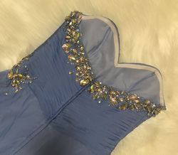 Style Samantha Socialite Fashions Blue Size 12 A-line Dress on Queenly