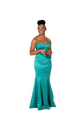 Style Ruby Socialite Fashions Green Size 10 Strapless Prom Mermaid Dress on Queenly