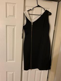 Calvin Klein Black Tie Size 12 Straight Dress on Queenly