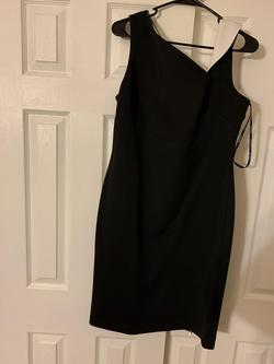 Calvin Klein Black Tie Size 12 Straight Dress on Queenly