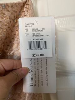 Davids Bridal Nude Size 14 Ball gown on Queenly