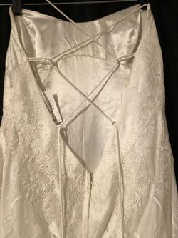 David's Bridal White Size 14 50 Off Silk Plus Size Straight Dress on Queenly