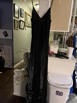 1001 nights Black Size 4 Floor Length 50 Off Straight Dress on Queenly