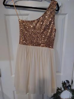 ASOS Gold Size 6 Floor Length A-line Dress on Queenly