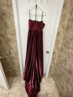 Jovani Red Size 12 Train Dress on Queenly