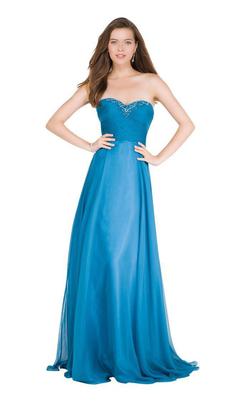 Style 1145 Alyce Paris Blue Size 8 Tall Height A-line Dress on Queenly