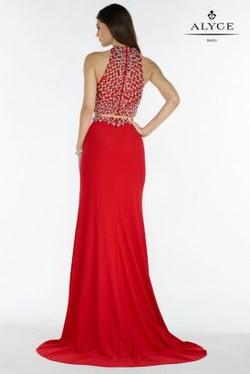 Style 1160 Alyce Paris Red Size 6 Tall Height A-line Dress on Queenly