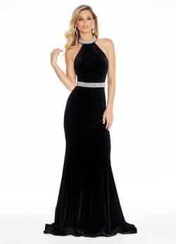 Style 1302 Ashley Lauren Black Size 6 Tall Height Straight Dress on Queenly