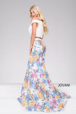 Style 42800 Jovani Multicolor Size 4 Tall Height Mermaid Dress on Queenly