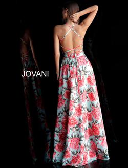 Style 67043 Jovani Multicolor Size 6 Tall Height Side slit Dress on Queenly