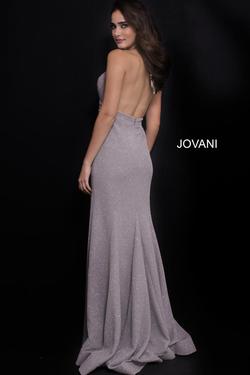 Style 60113 Jovani Nude Size 6 Tall Height Side slit Dress on Queenly