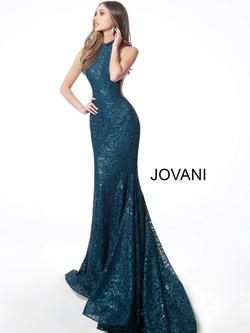 Style 64522 Jovani Blue Size 10 Tall Height Mermaid Dress on Queenly
