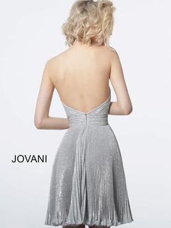 Style 2087 Jovani Silver Size 6 Holiday Tall Height Cocktail Dress on Queenly