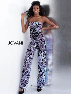 Style 67849 Jovani Purple Size 6 Tall Height Jumpsuit Dress on Queenly