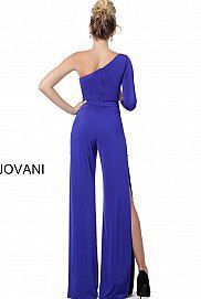 Style 1430 Jovani Royal Blue Size 2 Tall Height Jumpsuit Dress on Queenly