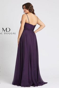 Style 67214 Mac Duggal Purple Size 16 Tall Height Side slit Dress on Queenly