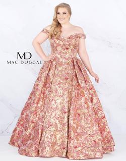 Style 67613 Mac Duggal Pink Size 14 Tall Height Ball gown on Queenly