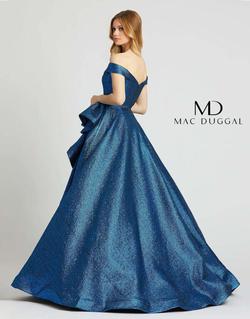 Style 67292 Mac Duggal Royal Blue Size 6 Tall Height Ball gown on Queenly