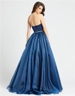 Style 25943 Mac Duggal Blue Size 8 Tall Height Ball gown on Queenly