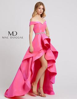 Style 49004 Mac Duggal Pink Size 8 Tall Height Side slit Dress on Queenly