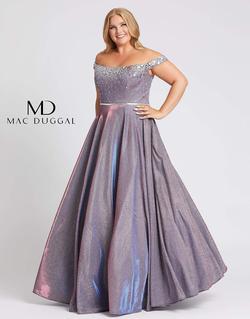 Style 48989 Mac Duggal Purple Size 20 Tall Height Ball gown on Queenly