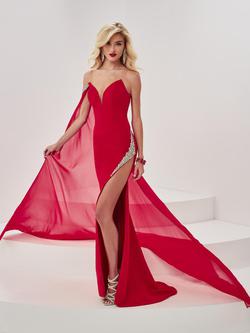Style 14058 Panoply Red Size 6 Holiday Tall Height Side slit Dress on Queenly