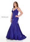 Style 7225 Rachel Allan Royal Blue Size 18 Tall Height Mermaid Dress on Queenly