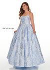 Style 7224 Rachel Allan Light Blue Size 16 Tall Height Ball gown on Queenly
