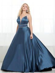Style 16450 Tiffany Designs Blue Size 14 Tall Height Ball gown on Queenly
