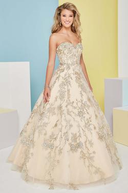 Style 16471 Tiffany Designs Gold Size 4 Tall Height Ball gown on Queenly
