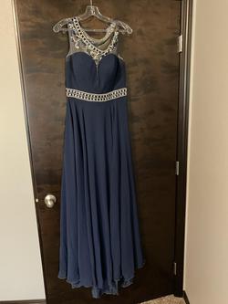 Blue Size 10 Train Dress on Queenly