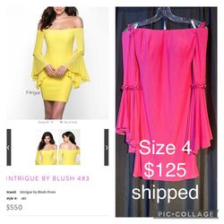 Intrigue by Blush Pink Size 4 Homecoming Party Free Shipping Midi Cocktail Dress on Queenly