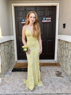 Sherri Hill Yellow Size 0 Tall Height A-line Dress on Queenly