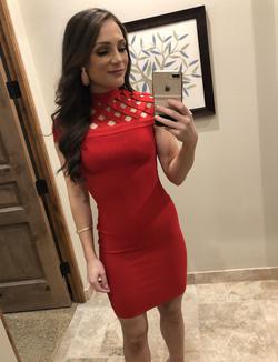Red Size 0 Cocktail Dress on Queenly