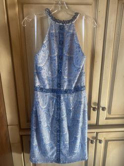 Terani Couture Blue Size 12 Pageant Cocktail Dress on Queenly
