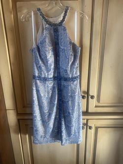 Terani Couture Blue Size 12 Pageant Cocktail Dress on Queenly
