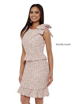 Style 50057 Rachel Allan Pink Size 8 Party Boat Neck Bodycon Cocktail Dress on Queenly