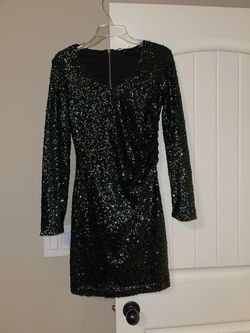 Vero Moda Green Size 4 Sequined Homecoming Cocktail Dress on Queenly