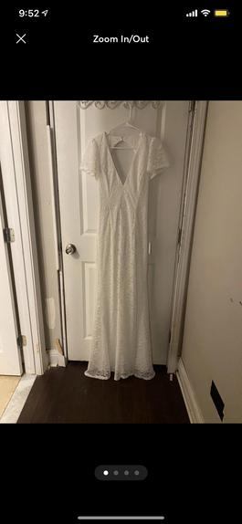 Lulus White Size 14 Straight Dress on Queenly