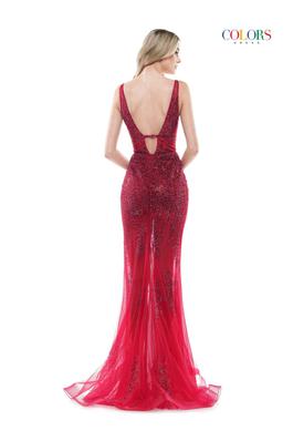 Style 2563 Colors Red Size 6 Cut Out Sheer Burgundy Prom Mermaid Dress on Queenly