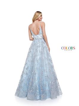 Style 2288 Colors Blue Size 4 Spaghetti Strap Prom Ball gown on Queenly