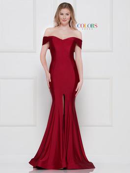 Style 2107 Colors Red Size 6 Fitted Prom Mermaid Dress on Queenly